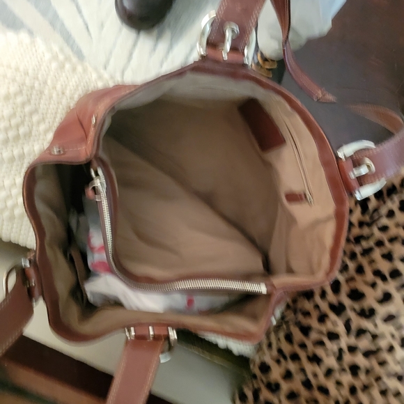 - Brown Coach Soho Pleated Large Leather Zip Tote F13732 - Picture 11 of 16